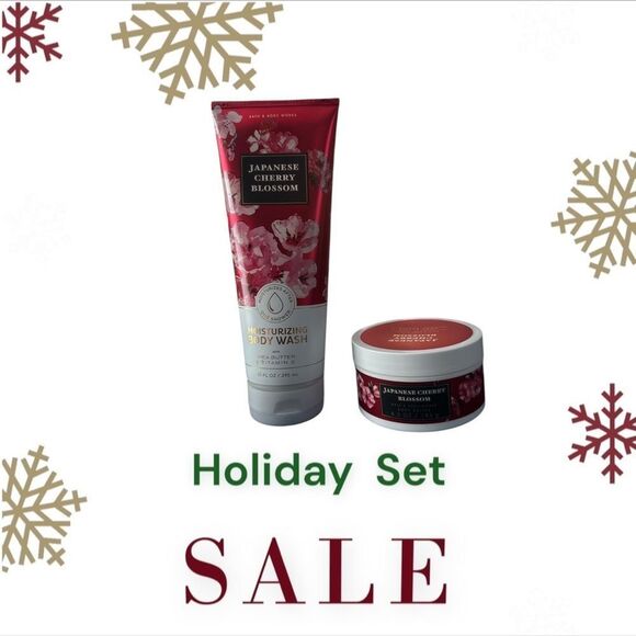 Bath & Body Works Holiday Gift Set Japanese Cherry Blossom - Picture 2 of 3
